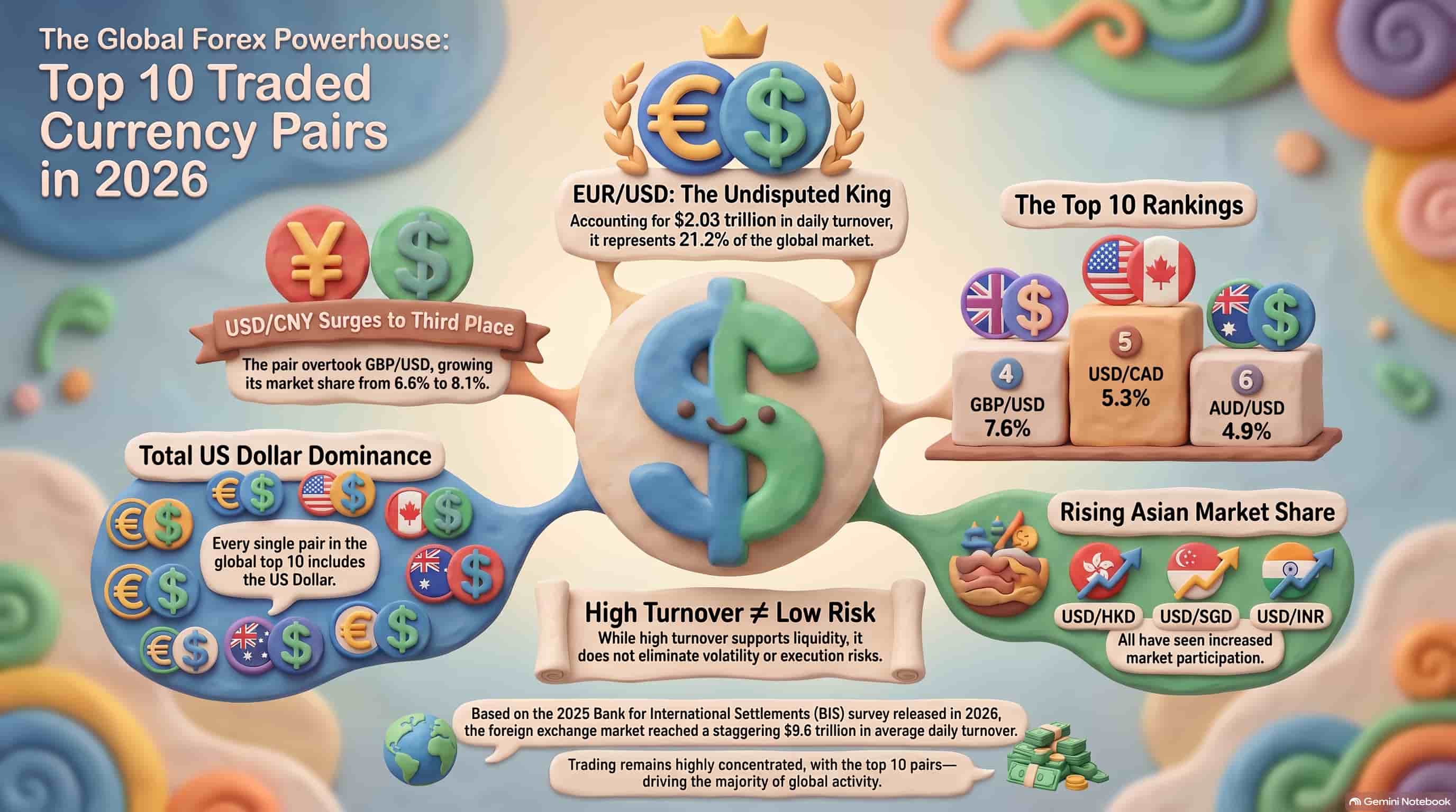 most traded currency pairs
